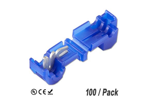  3M-952-100 / 3M - Electrical T-Tap, Flame Retardant, Blue, 14–16 AWG , (Pack of 100)
