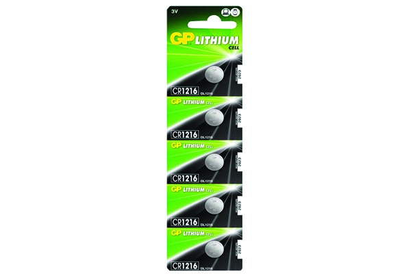  CR2016C5 / CR2016C5 - 3V Lithium Coin Batteries - 5/Card