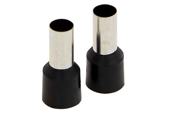  FRL8BK / Black 8GA  Ferrules 50/Bag
