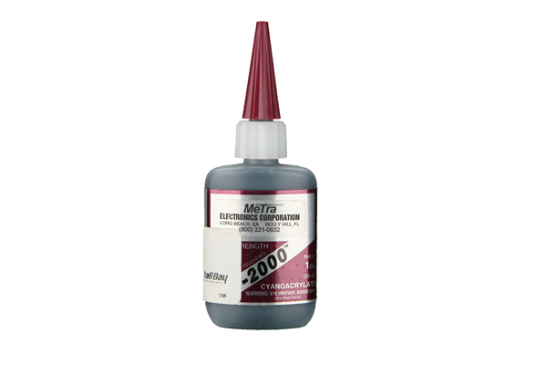  IC-2000 / Instant Rubber Tough Black Glue 1 Ounce