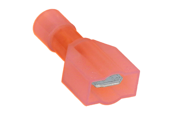  RNMD250F / Red Nylon Male Quick Disconnect 22-18 Gauge .250 - 100/BAG