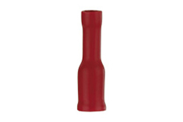  RVFB / Red Vinyl Female Bullet 22-18 Gauge .156 - 100/BAG