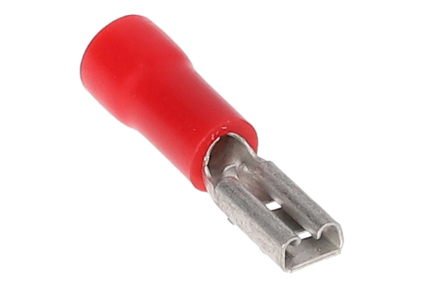  RVFD110 / Red Vinyl Female Disconnect 22-18 Gauge .110 - 100/BAG