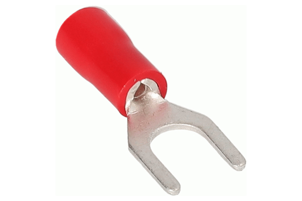  RVST8 / Red  Spade Terminal 22-18 Gauge #8 - 100/BAG