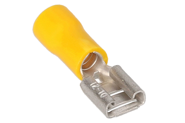  YVFD250 / Yellow  Female Disconnect 12-10 Gauge .250 - 100/BAG