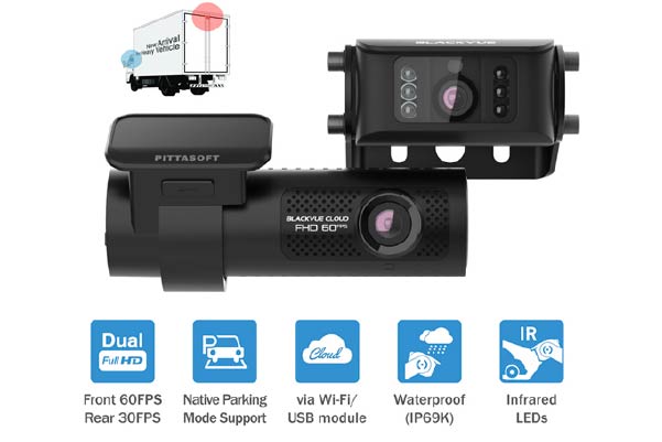  DR770X-2CH-TRUCK-128 / 2 CHANNEL DASHCAM W/ WATERPROOF REAR CAMERA 128GB