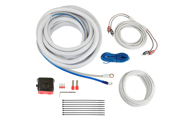  CAKM82 / 8GA COMPLETE WATERPROOF AMP KIT, 20 FT. W/ RCA, SPEAKER CABLE, GEN2