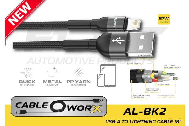  AL-BK2 / Premium USB-A to Lightning 18