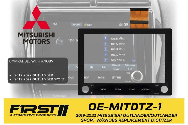  OE-MITDTZ-1 / 2020-2022 Outlander/Outlander Sport with 2 knob radio