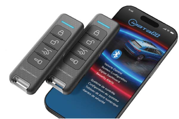  CK-4040-HCX / Extended long range, rechargeable, 2-way remote start and security system-Bluetooth enabled smartphone control