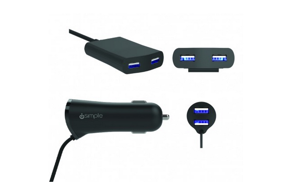  IS4824 / Front and Rear 2.4A USB Charging Hub