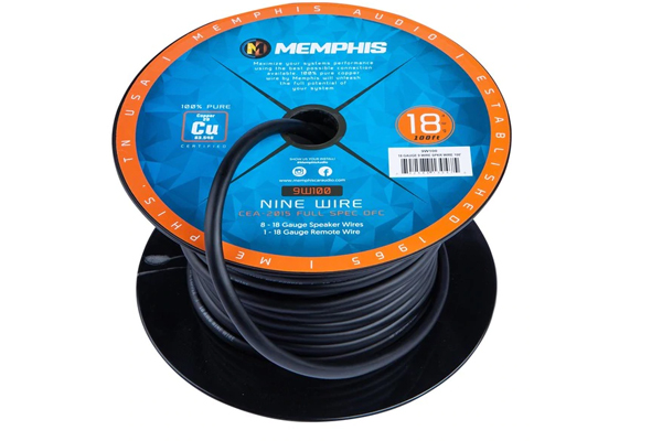  9W100 / 18 Gauge 9 conductor wire 100ft. Spool