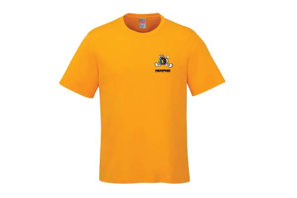  POP25-MACANGOLD-XL / Gold T-Shirt w/ Memphis Boom Print - XL