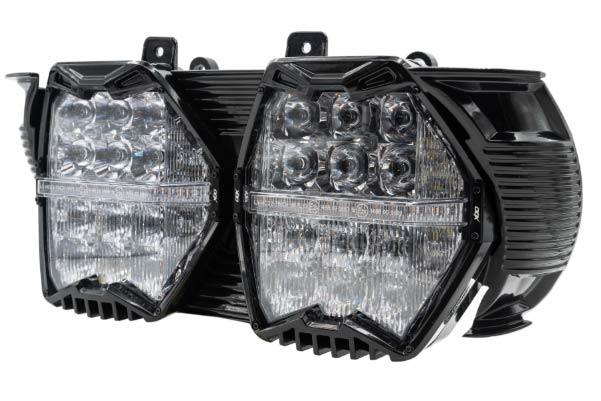  LEDHPW-LY-HL-RG002 / 2015-2023 White/White Harley Road Glide replacement LED headlight (DOT COMPLIANT)