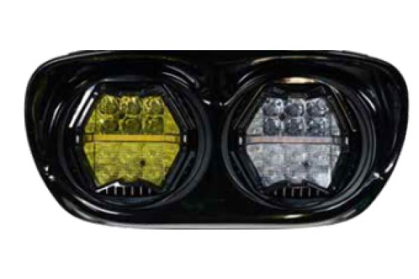  LEDHPWY-LY-HL-RG001 / ROAD GLIDE UP TO 2013 white/yellow headlights (off road use only)