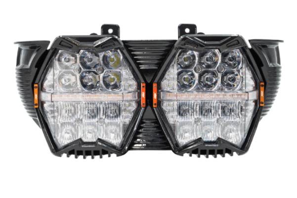  LEDHPWY-LY-HL-RG002 / 2015-2023 White/Yellow Harley Road Glide replacement LED headlight