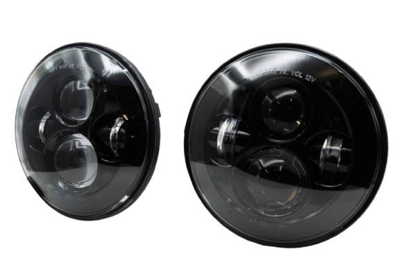 LEDHPY-LY-DOT7-001 / 7 Inch Headlight replacement (Black Housing projector) (DOT) (Set of 2)