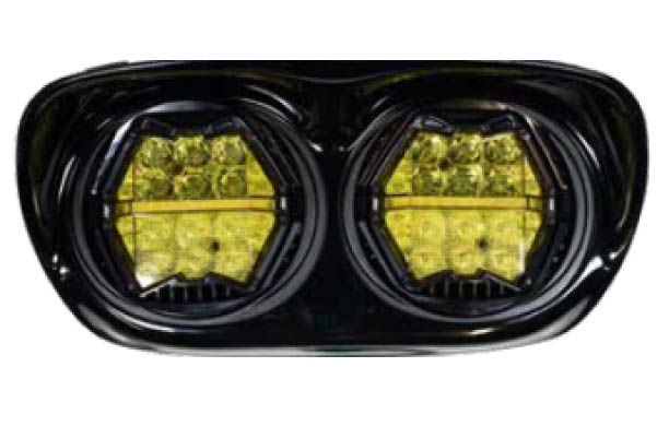  LEDHPY-LY-HL-RG001 / ROAD GLIDE UP TO 2013 Dual yellow headlights (off road use only)