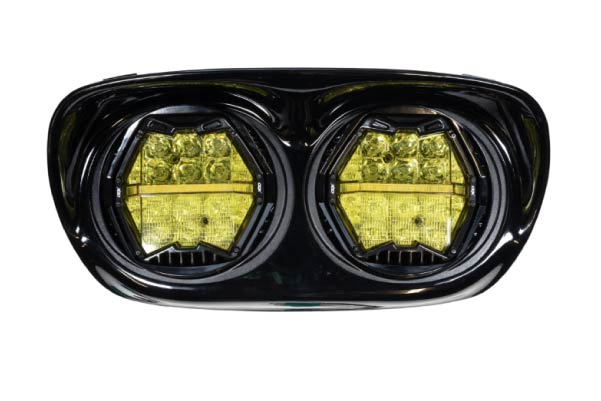  LEDHPY-LY-HL-RG001 / ROAD GLIDE UP TO 2014 Dual yellow headlights (off road use only)