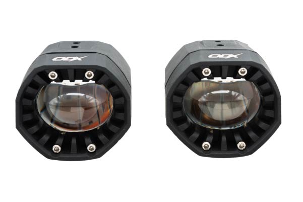  LEDHPY-WLSPOT / White and Yellow universal fog lights with Wireless remote (Tube mount included)