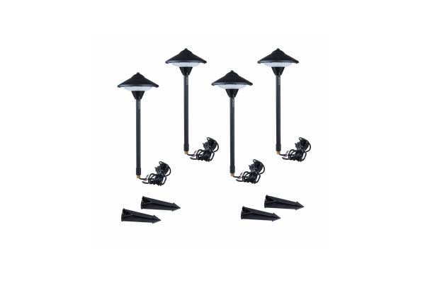  LSSPKR4B / 4 Pack of 50W Speaker Satellites with built in LED Black