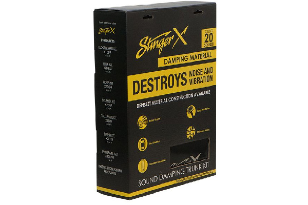  X2DDR / Stinger X Damping Mat Door Kit 12sq-ft (6/pack 12” x 24”)