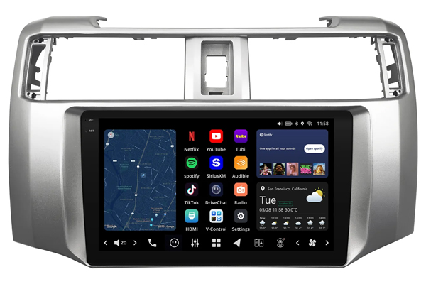  V134R109N-MRR-TO1 / Custom-Fit Car Stereo for TOYOTA 4RNNER 2010-2013 9-Inch