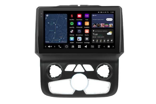  V13R1A09N-MRR-CH3 / 9” Custom-Fit Stereo for Dodge Ram 8