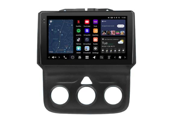  V13R1M09N-MRR-CH3 / VISION Dodge Ram Manual AC 2013-2018 9”