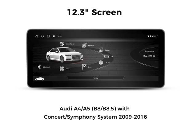  VADA44XL12A8 / Audi A4/A5 (B8/B8.5) 2009-2016 with Concert/Symphony System, 12.3