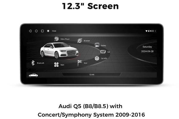  VADQ54XL12A8 / Audi Q5 (B8/B8.5) 2009-16 with Concert/Symphony System, 12.3
