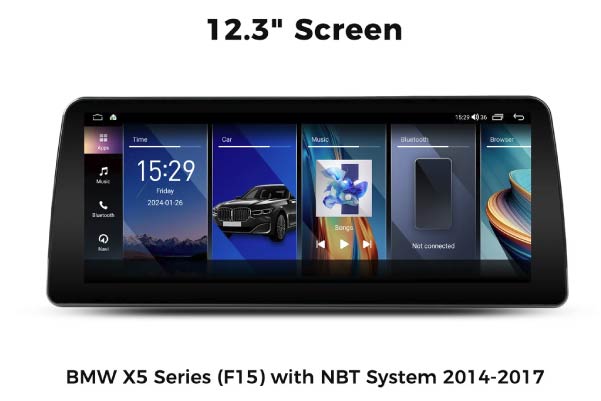  VBMX5512B8 / BMW X5 Series (F15) 2014-2017 with NBT System, 12.3