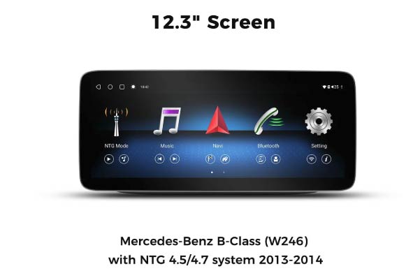  VMBBC412C8 / Mercedes-Benz B-Class (W246) 2013-2014 with NTG 4.5/4.7 system, 12.3