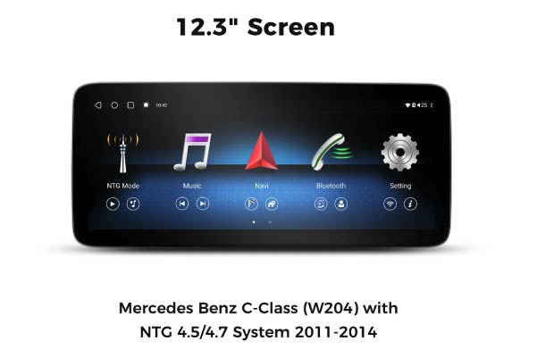  VMBCC4L12C8 / Mercedes Benz C-Class (W204) 2011-2014 with NTG4.5/4.7 System, 12.3