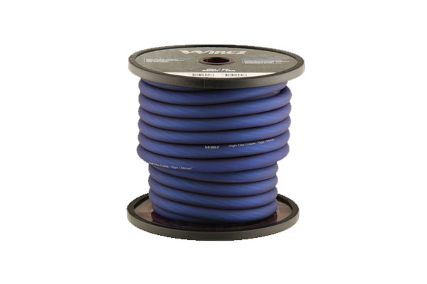  PTB0-50 / Tech Series 0 Gauge Power Wire Blue, 50 ft.
