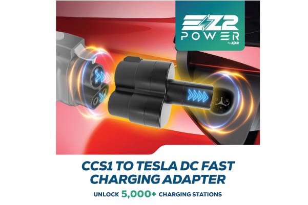  EZ-CS2T-FC / TYPE 1 (CCS1) TO TESLA FAST CHARGE PLUG ADAPTER